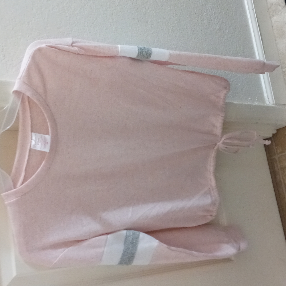 No Boundaries,XS,Long-sleeve,Pink Grey White
